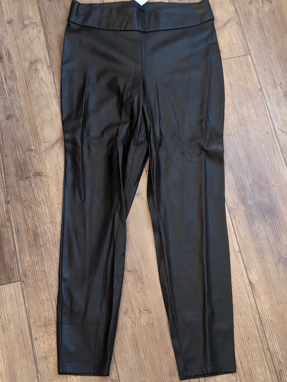 J. Crew Black Faux Leather-Look Pants